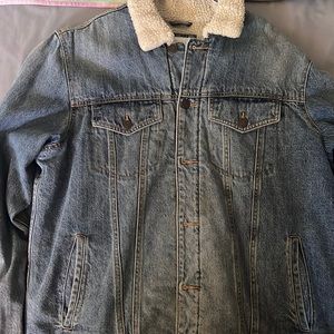 Old navy Large denim jacket with white collar